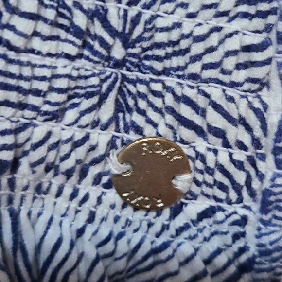 ROXY SUNSET WALKS SMOCKED CROP TOP PUFF SLEEVES SQUARE NECK ADULT SIZE XXL - Picture 11 of 12